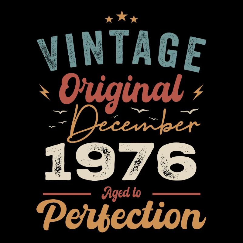 Vintage Geburtstag - Dezember 1976 - Geschenkidee