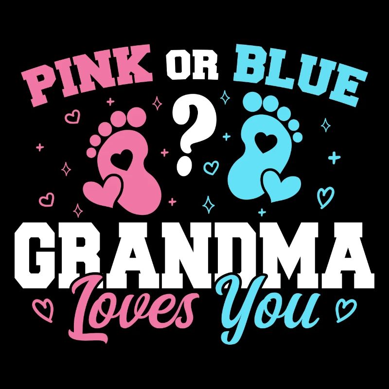 Rosa oder blaue Oma liebt dich - Lustige Oma