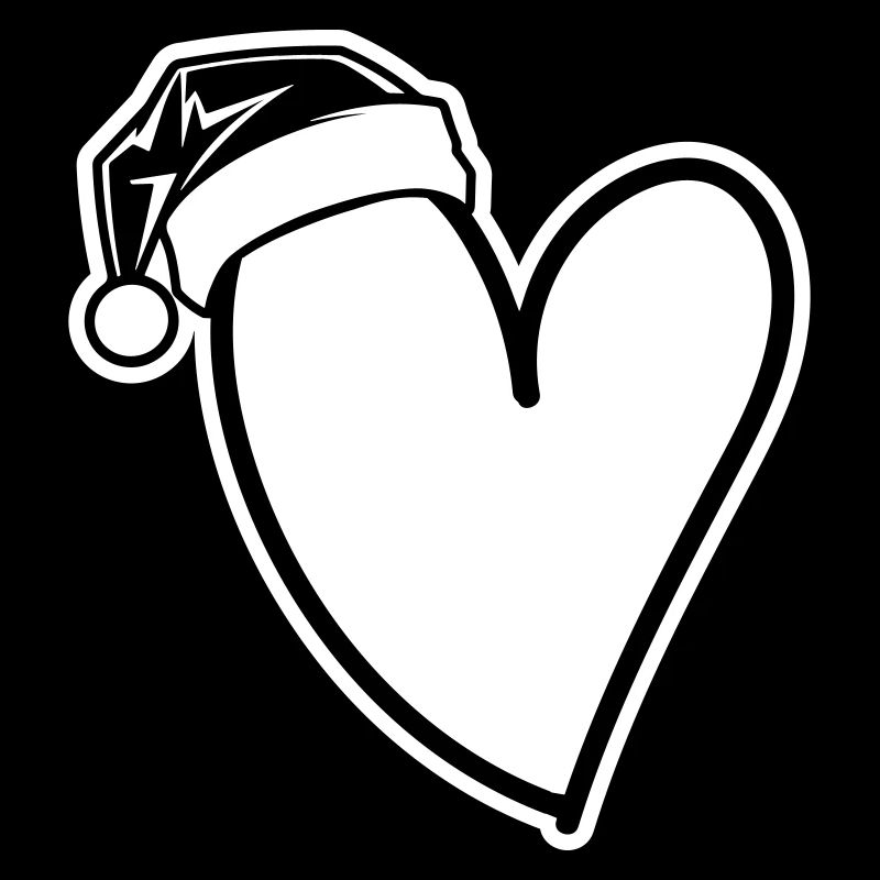 Heart Christmas Hat