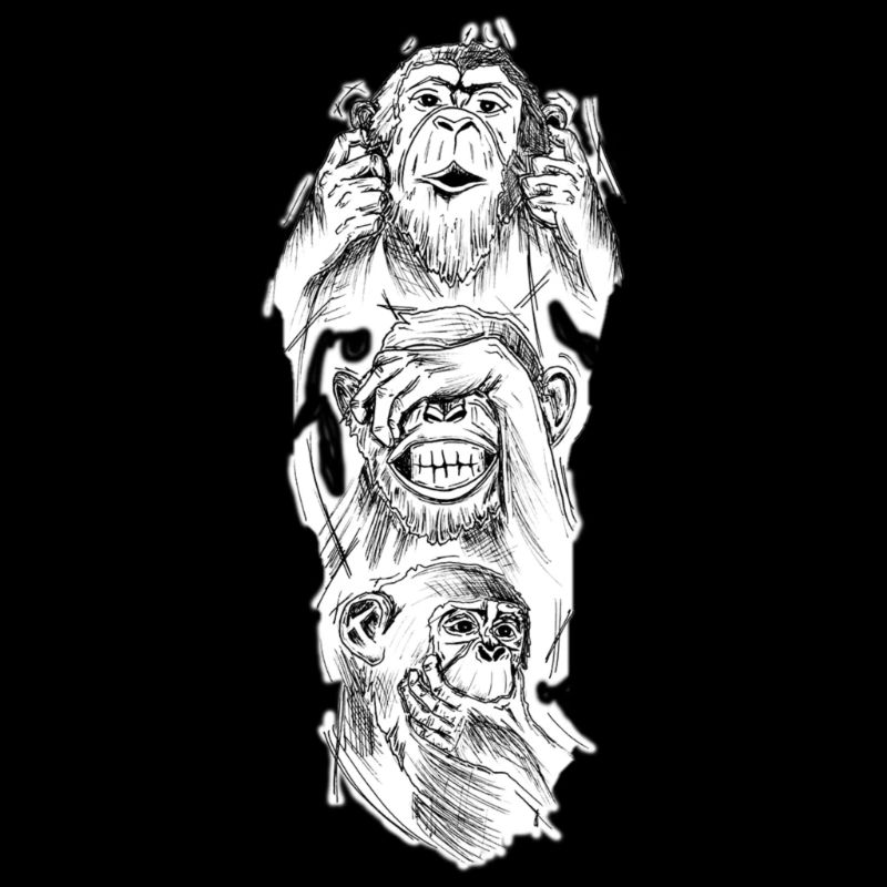 Trois singes