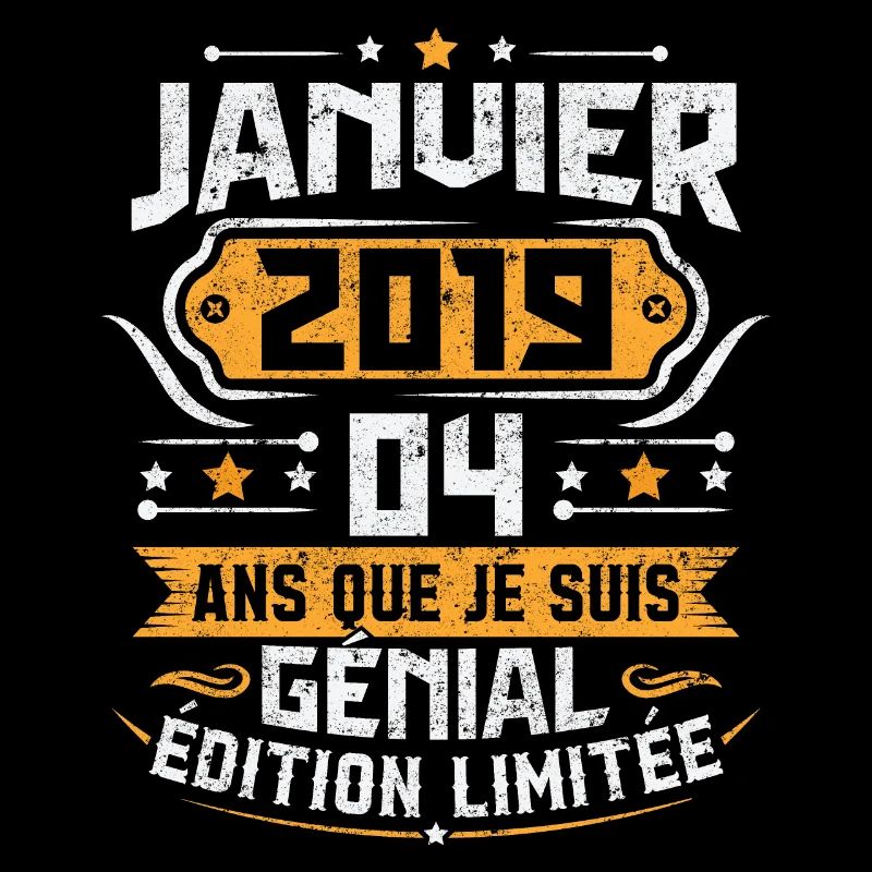 Retro birthday gift 4 years January 2019