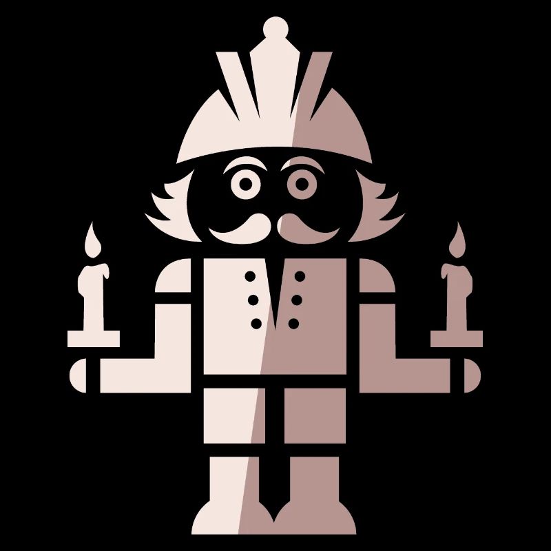 Nussknacker Bergmann Weihnachten Symbol Kerzen