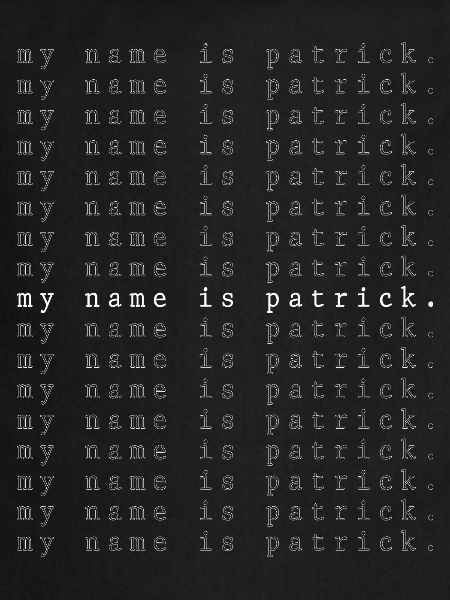 Je m’appelle Patrick
