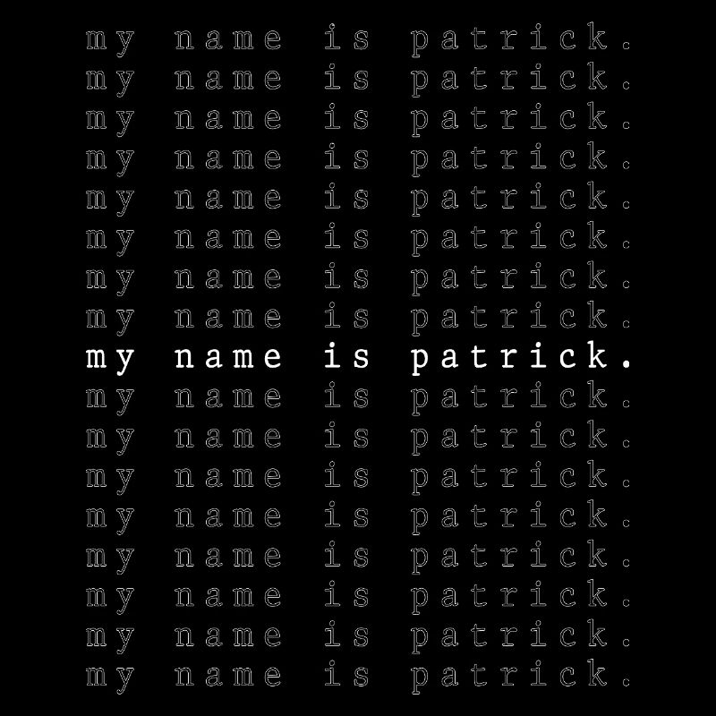 Je m’appelle Patrick