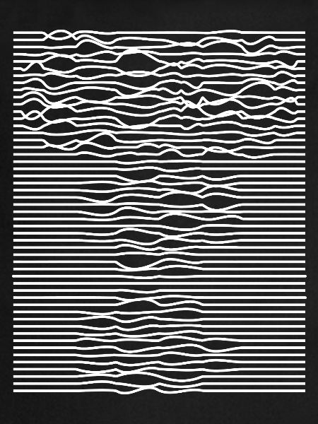 Illusion d’optique des rayures ondulées
