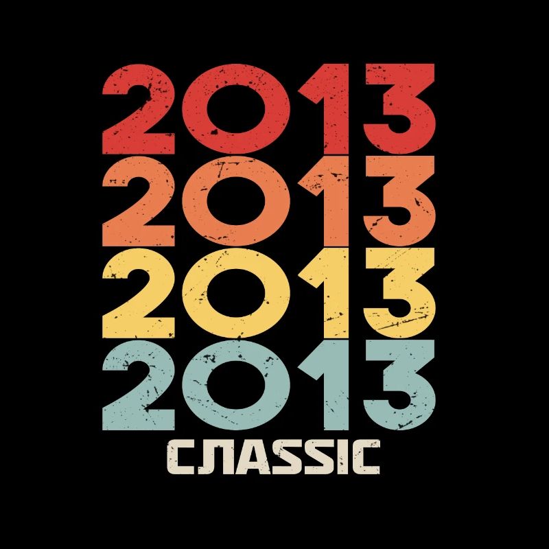 2013 Anniversary in classic vintage style 2013