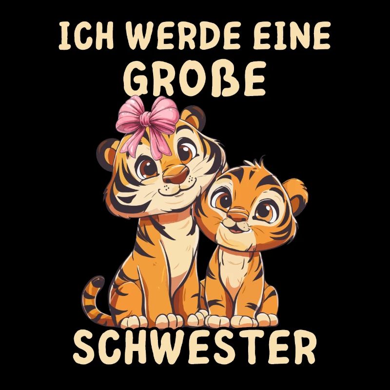 Ich werde eine große Schwester Tiger