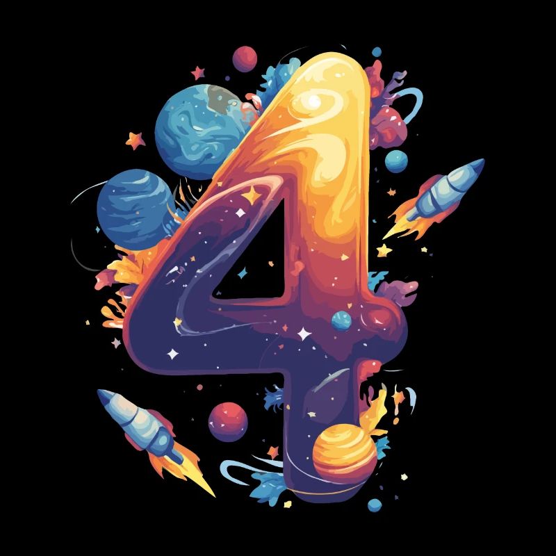 4. Geburtstag Weltraum
