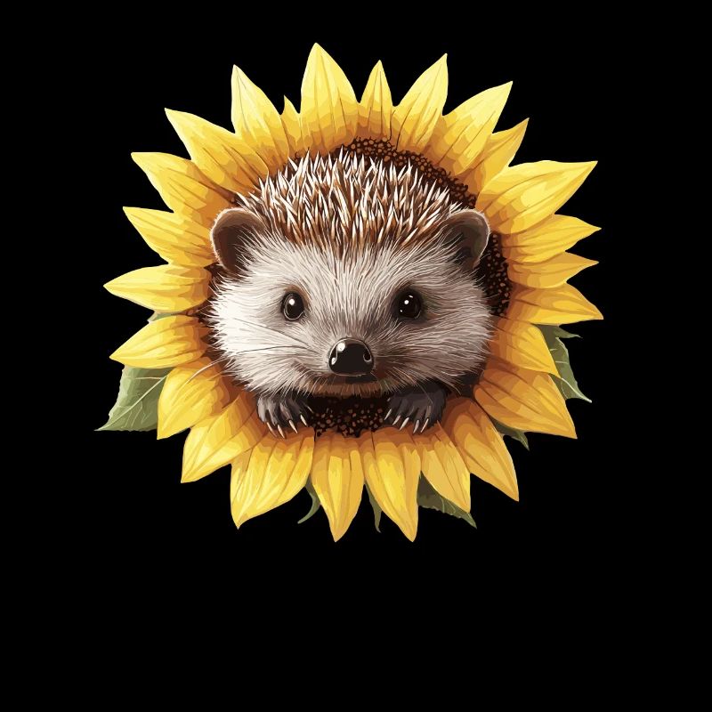 Igel in Sonnenblume
