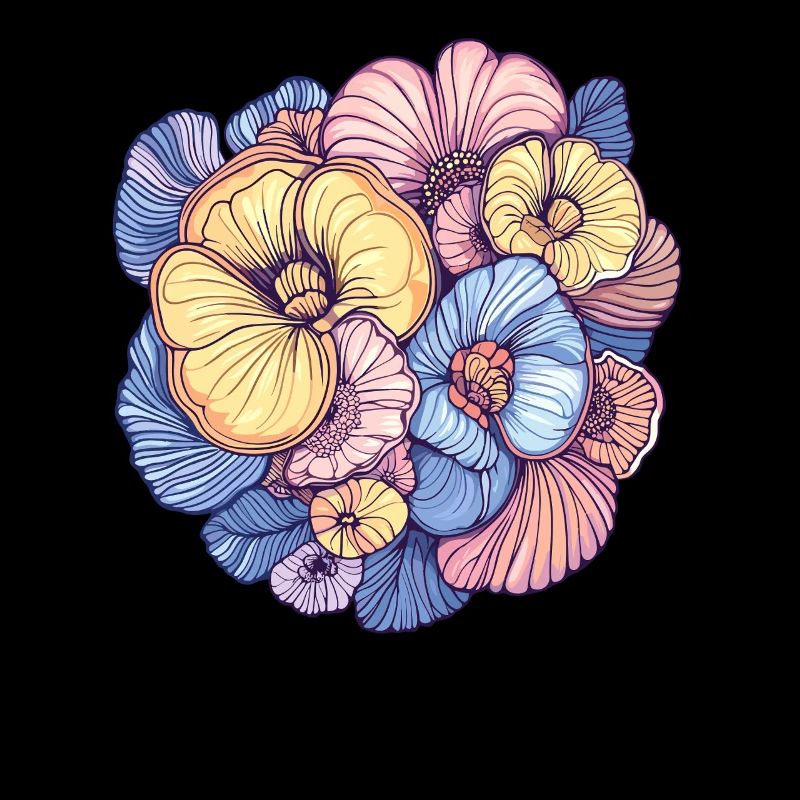 Floral splendour in pastel