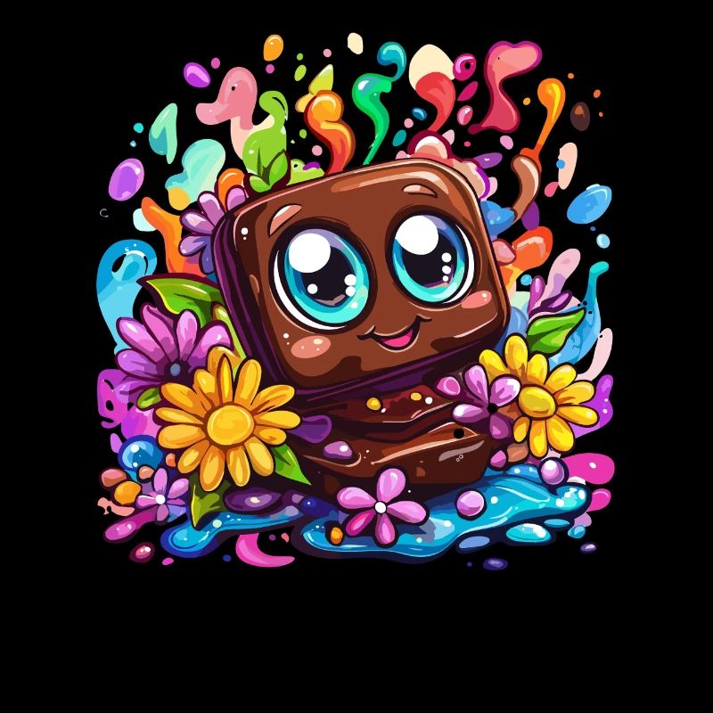 Happy chocolate piece