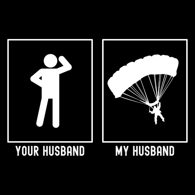 Ihr Ehemann - Mein Ehemann - Gleitschirmfliegen Ak