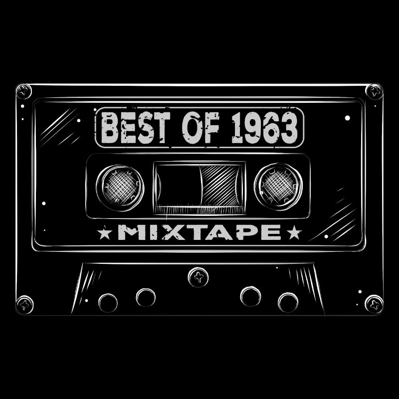 1963 Geburtstag Mixtape Kassette Retro