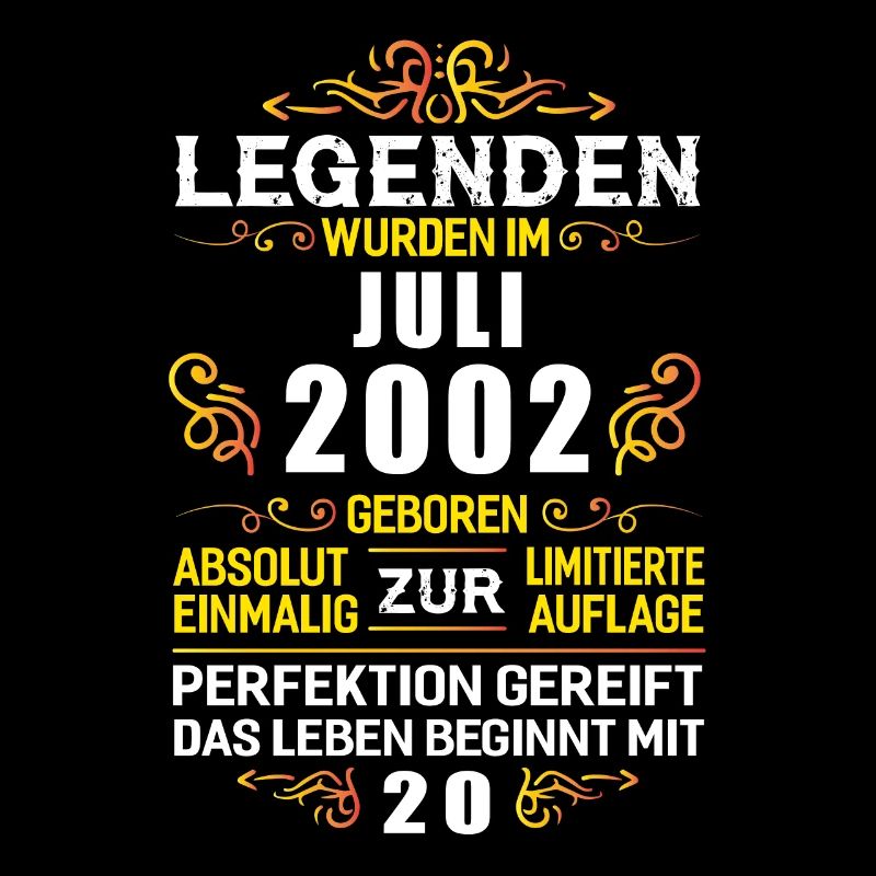 Juli 2002 - 20. Geburtstag Geschenk. Awesome.