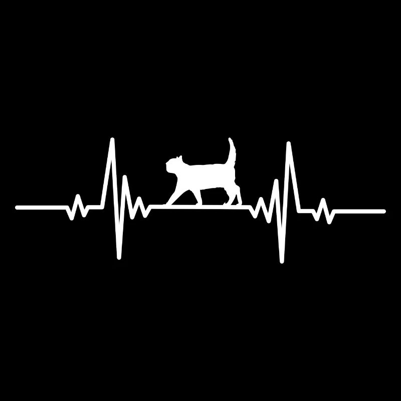 Heartbeat cat walking