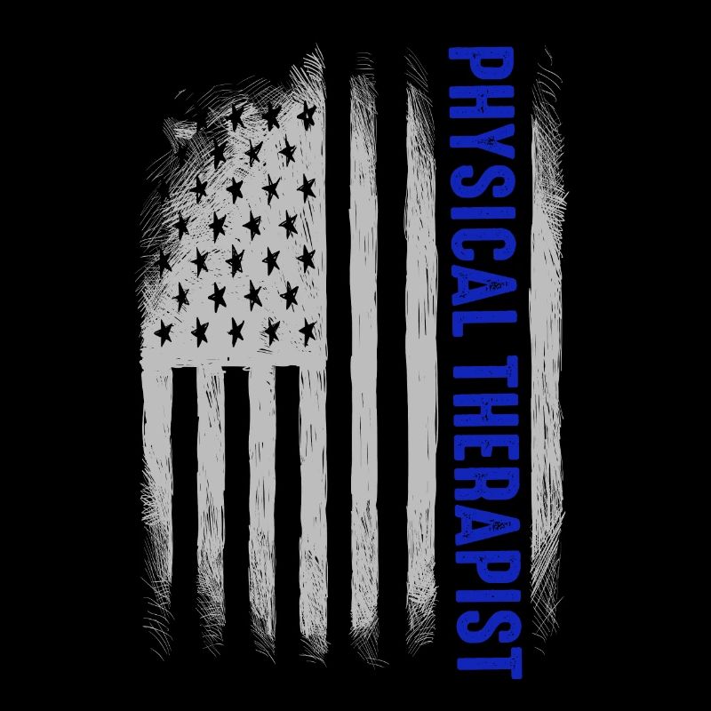 flag USA physical therapist Rretro Student