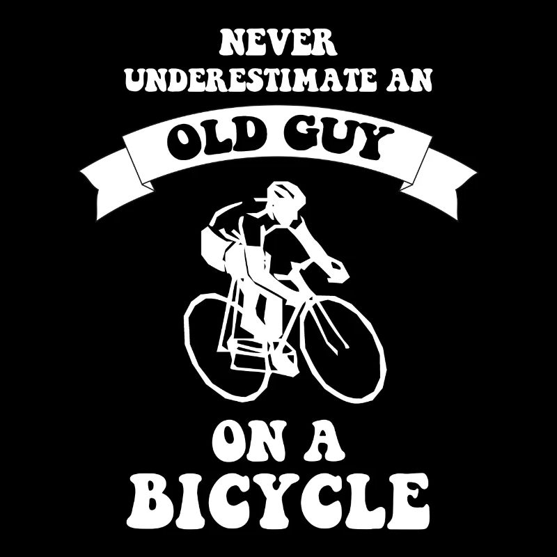 Never underestimate an old guy on a bicycle