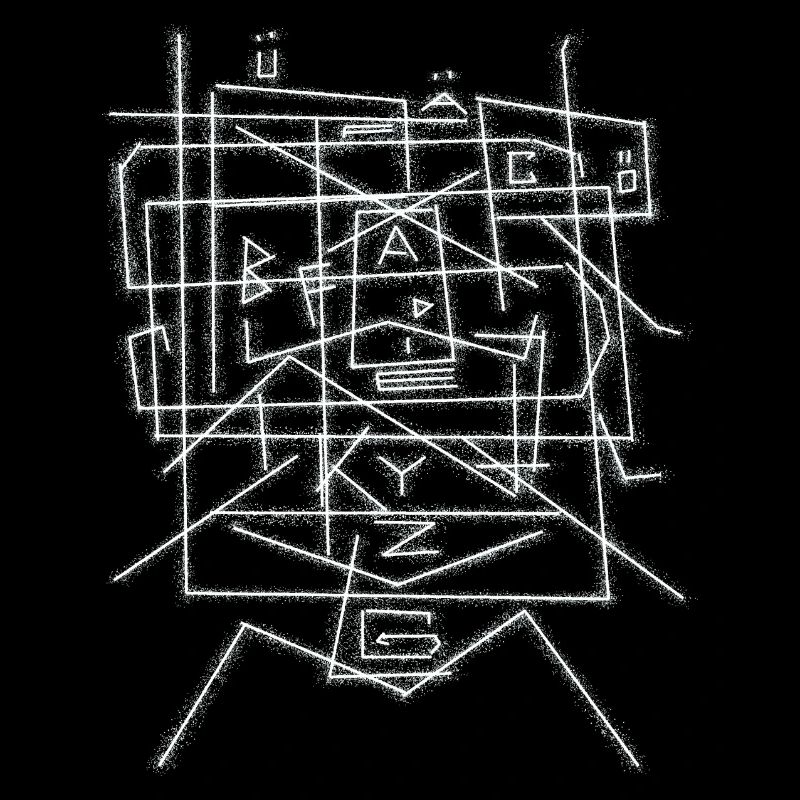 Modèle de caractères alphabet ABC