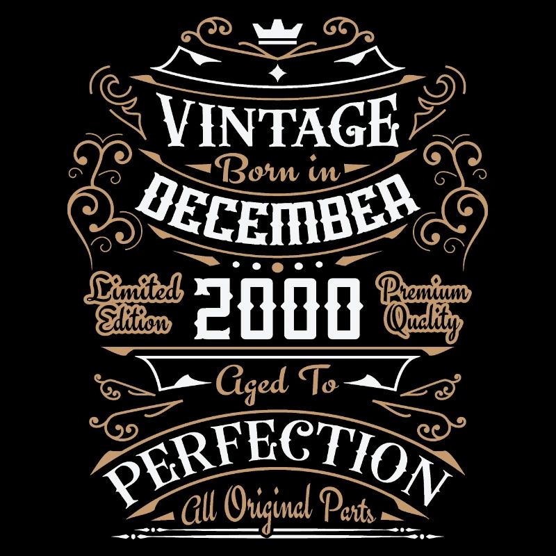 Vintage Dezember 2000, Retro Geburtstagsgeschenk
