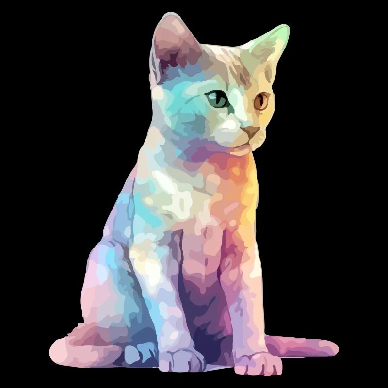 Miki le chat multicolore