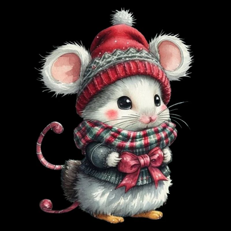 Souris de Noël mignonne