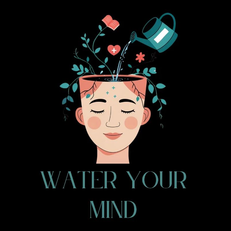 Conception créative de soins mentaux de l'eau