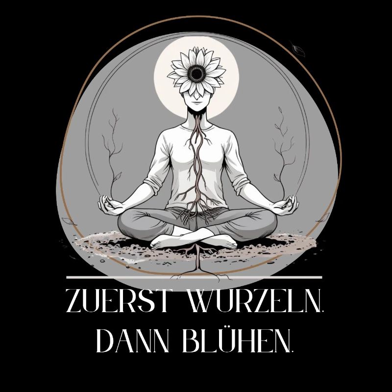 Conception méditative de la fleur - Enraciné