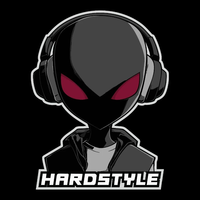 Hardstyle Alien – Musik Design mit Kopfhörern