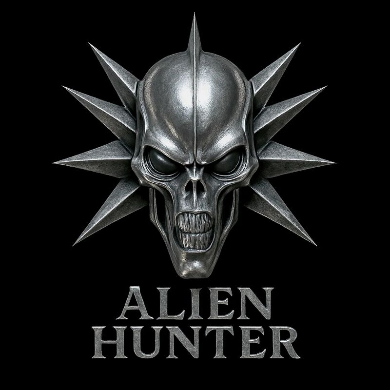 Alien Hunter Schädel-Emblem