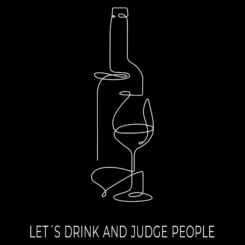 Drinks & Judging – One Line Art