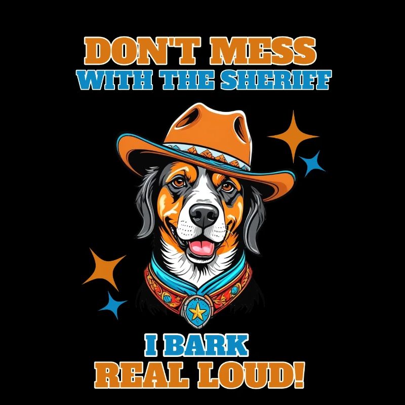 Dont mess with the sheriff I bark real loud