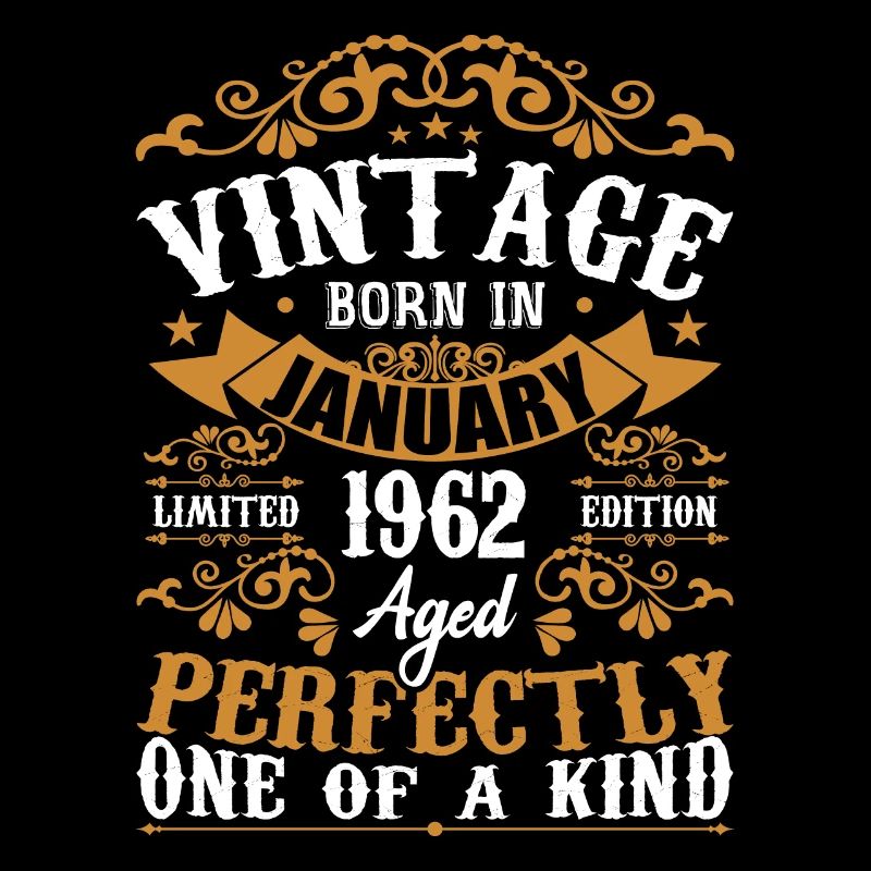 Januar 1962 Vintage Retro Geburtstagsgeschenk