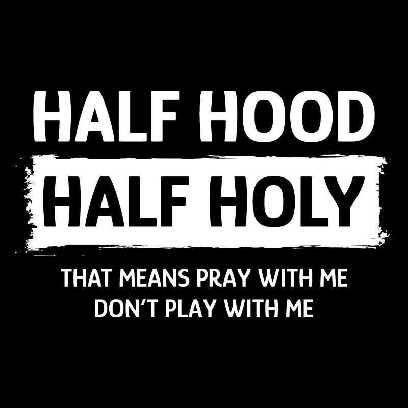 Moitié capuchon, moitié saint. Priez avec moi, ne jouez pas
