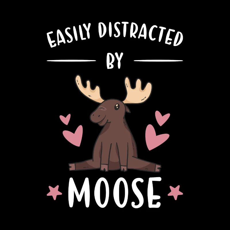 Elk Easily Distracted By Moose