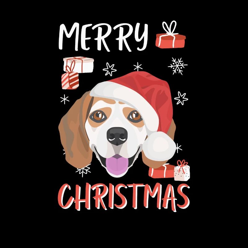 Beagle Merry Christmas