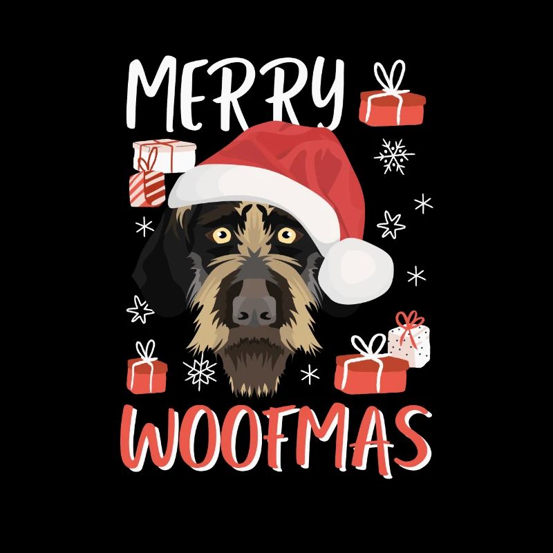 Deutsch Drahthaar Frohe Weihnachten