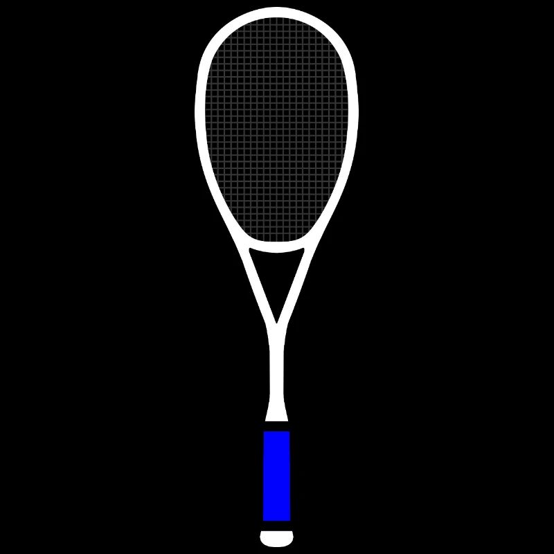Squash Tennis Racket Multicolor White Blue
