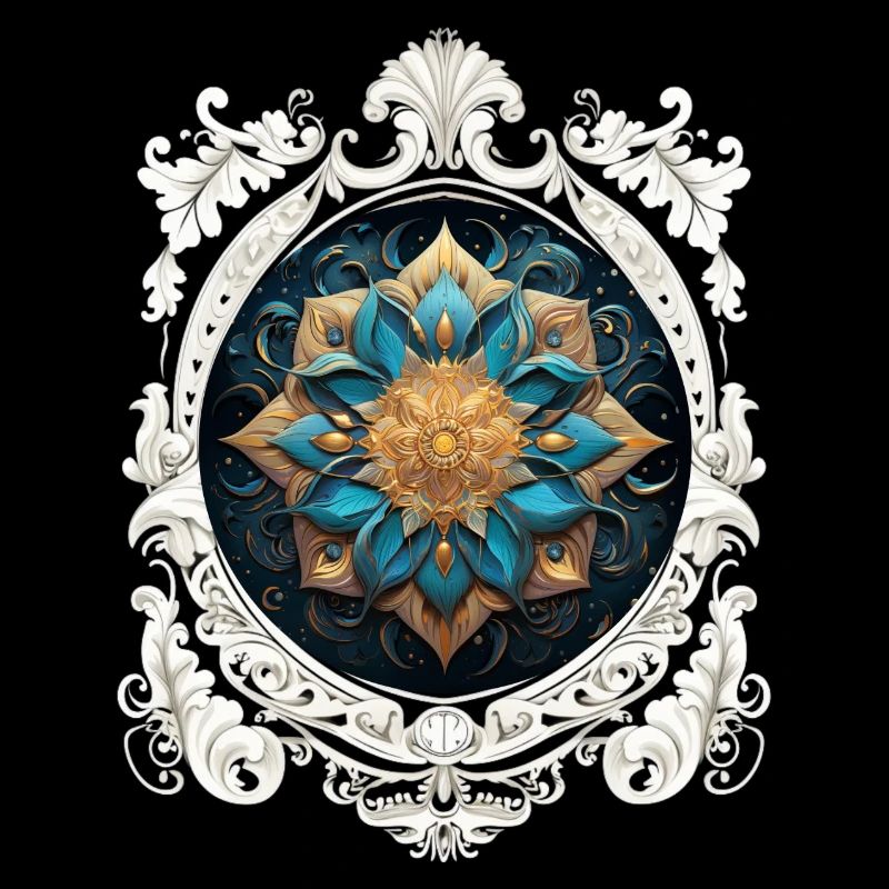 VINTAGE KOSMISCHES MANDALA.