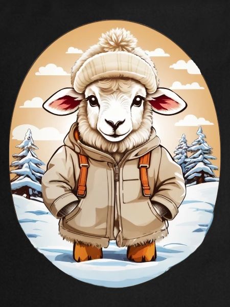 Sheep cuddly sweet
