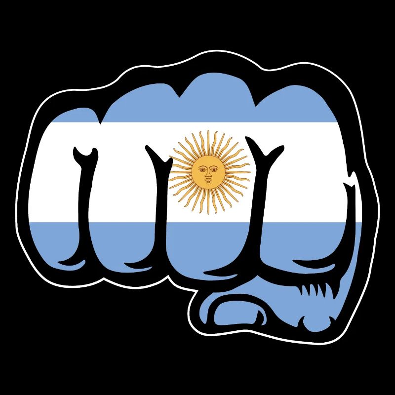 Poing du drapeau argentin