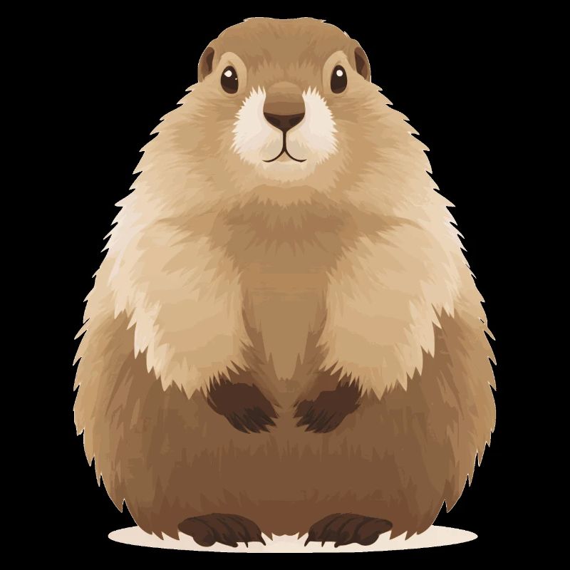 cute cuddly groundhog