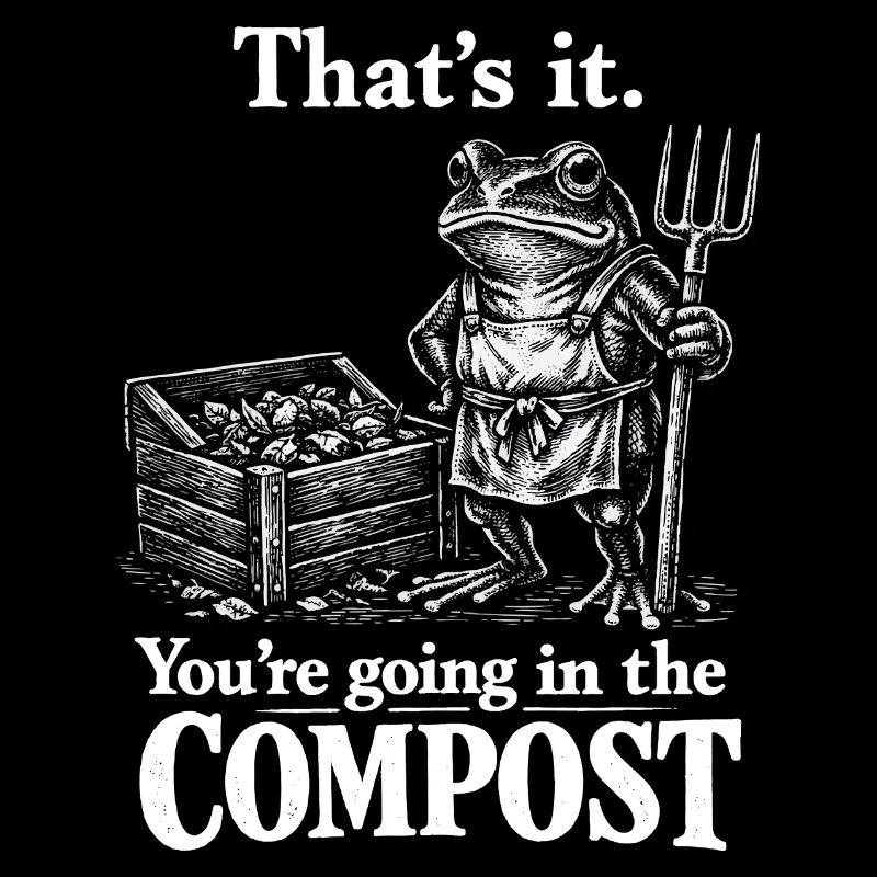 Gartenhumor: Du gehst zum Kompost!