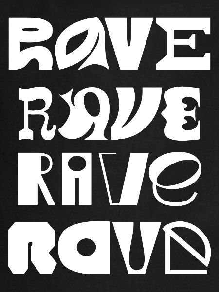Typographie Rave