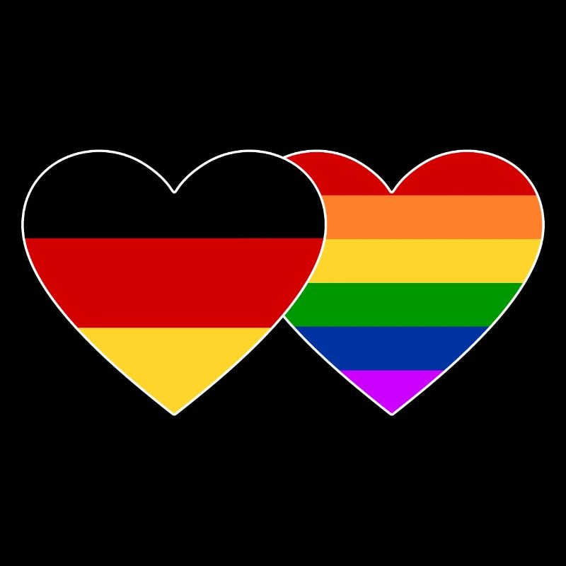 Drapeau arc-en-ciel de l’Allemagne
