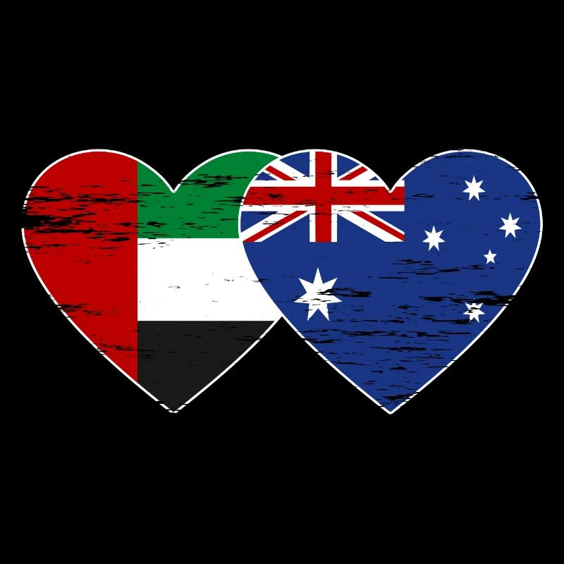 Émirats arabes unis Australie Drapeau