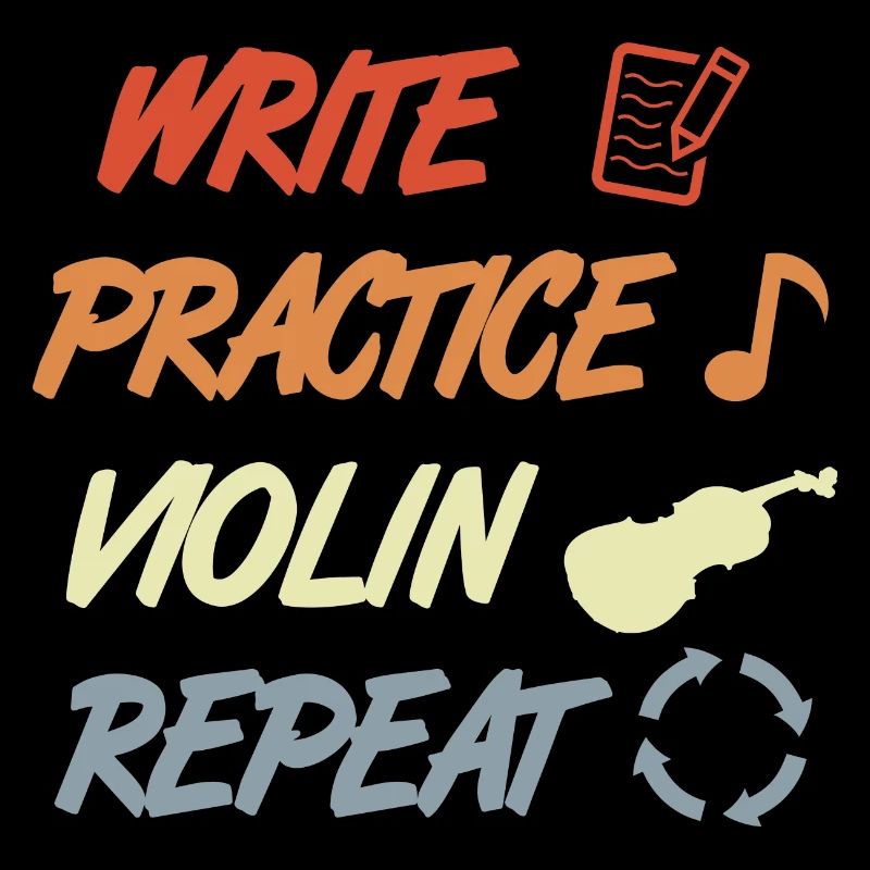 Write Practice Violin Repeat