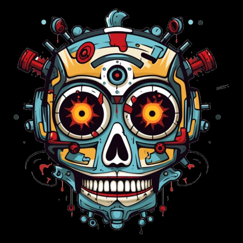 Crâne mexicain de robot