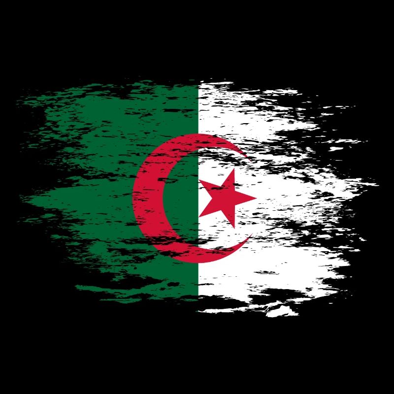 Algerien Flagge used
