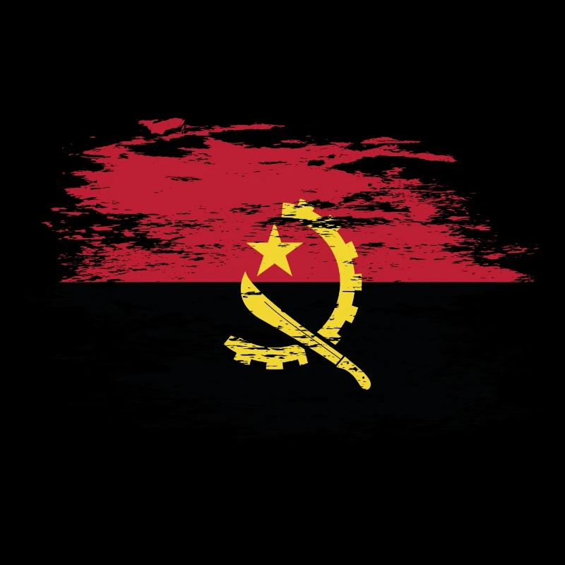 Drapeau angolais utilisé