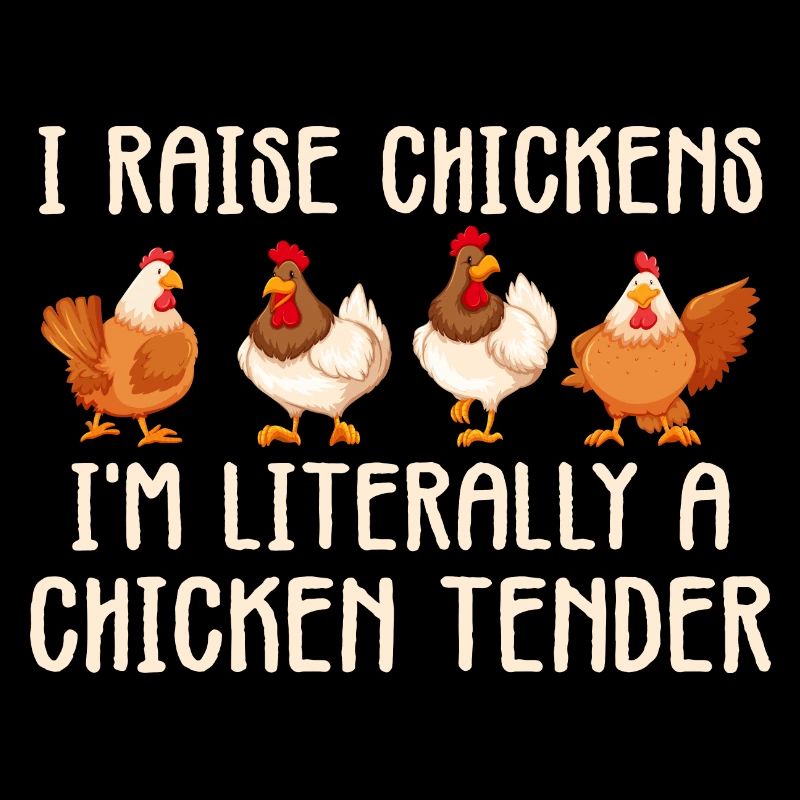 I raise chickens i'm literally a chicken tender